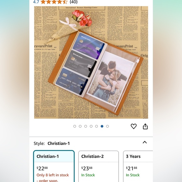 Leather Journal with inspirational Bible verse and band closure. ❤️❤️❤️ - Picture 9 of 11